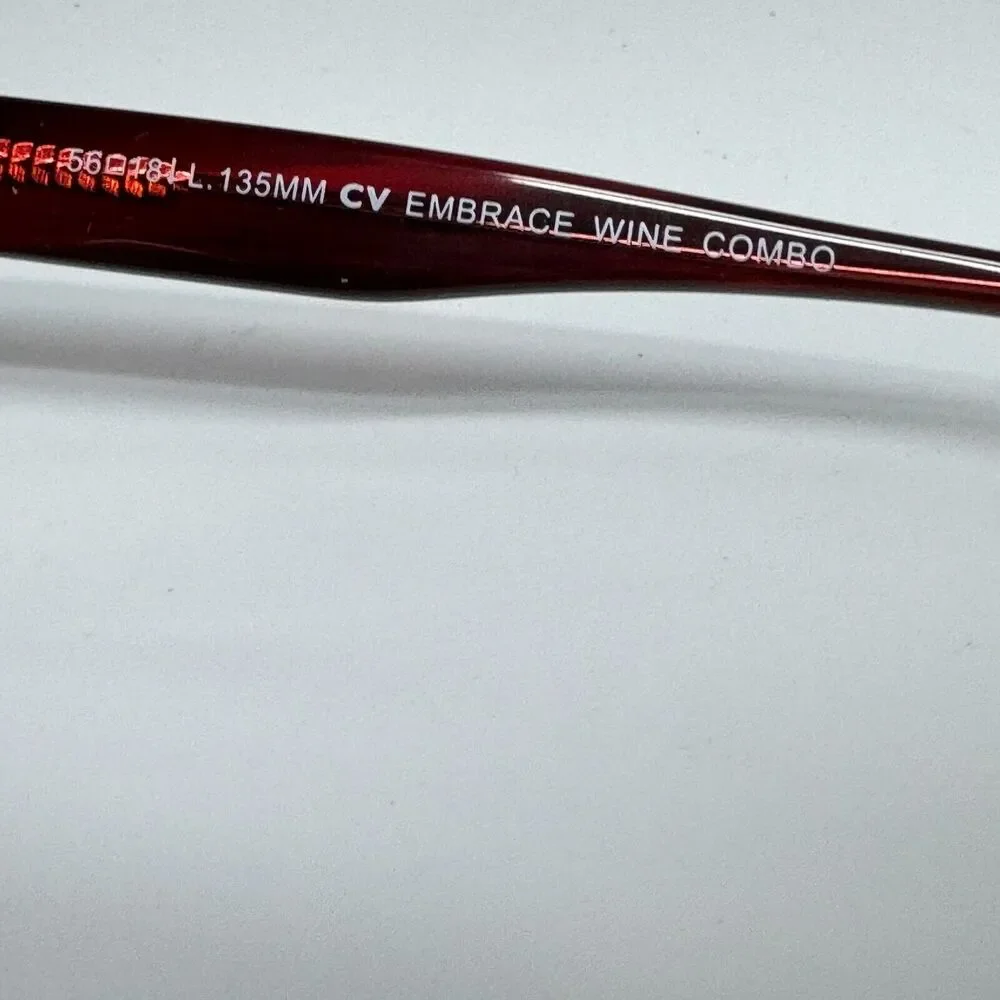 BCBGmaxazria‎ New Embrace Wine Combo Red Round Sunglasses H13516